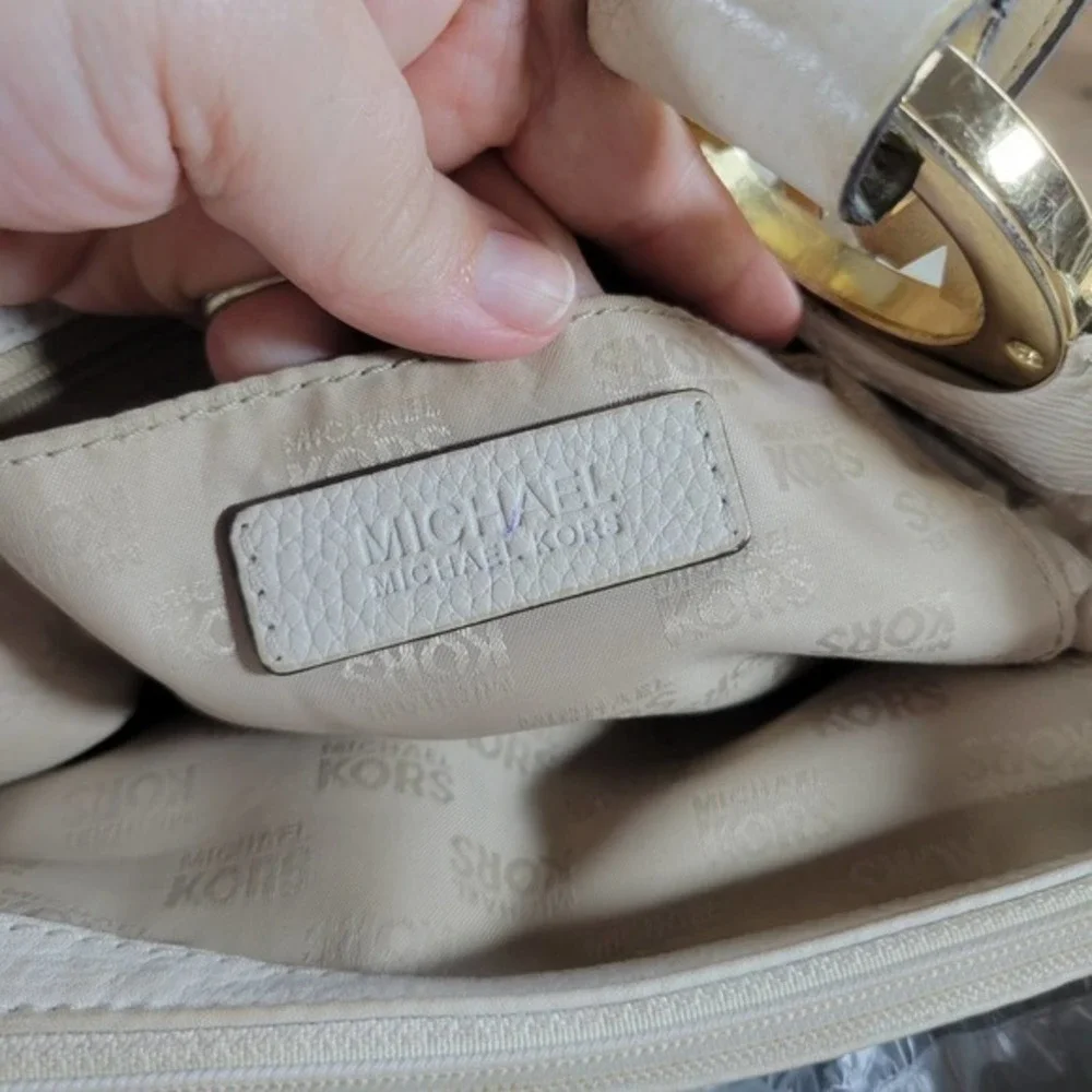 Michael Kors Large Cream East West Fulton Tote